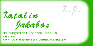 katalin jakabos business card